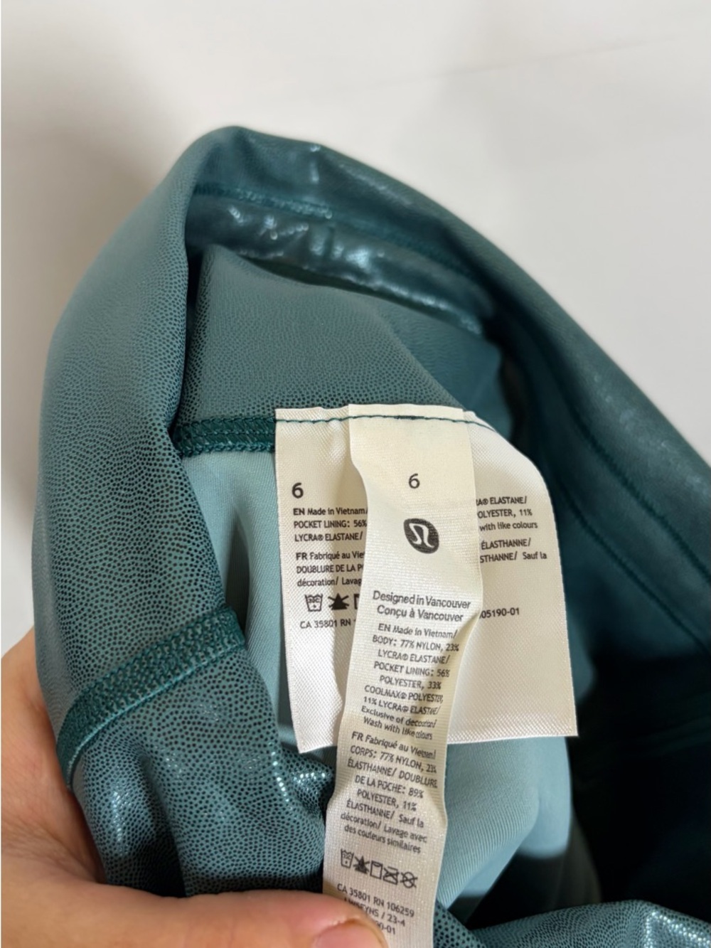 NWT Lululemon Wunder Train High-Rise Tight 25" Foil Size 6 - Picture 11 of 12